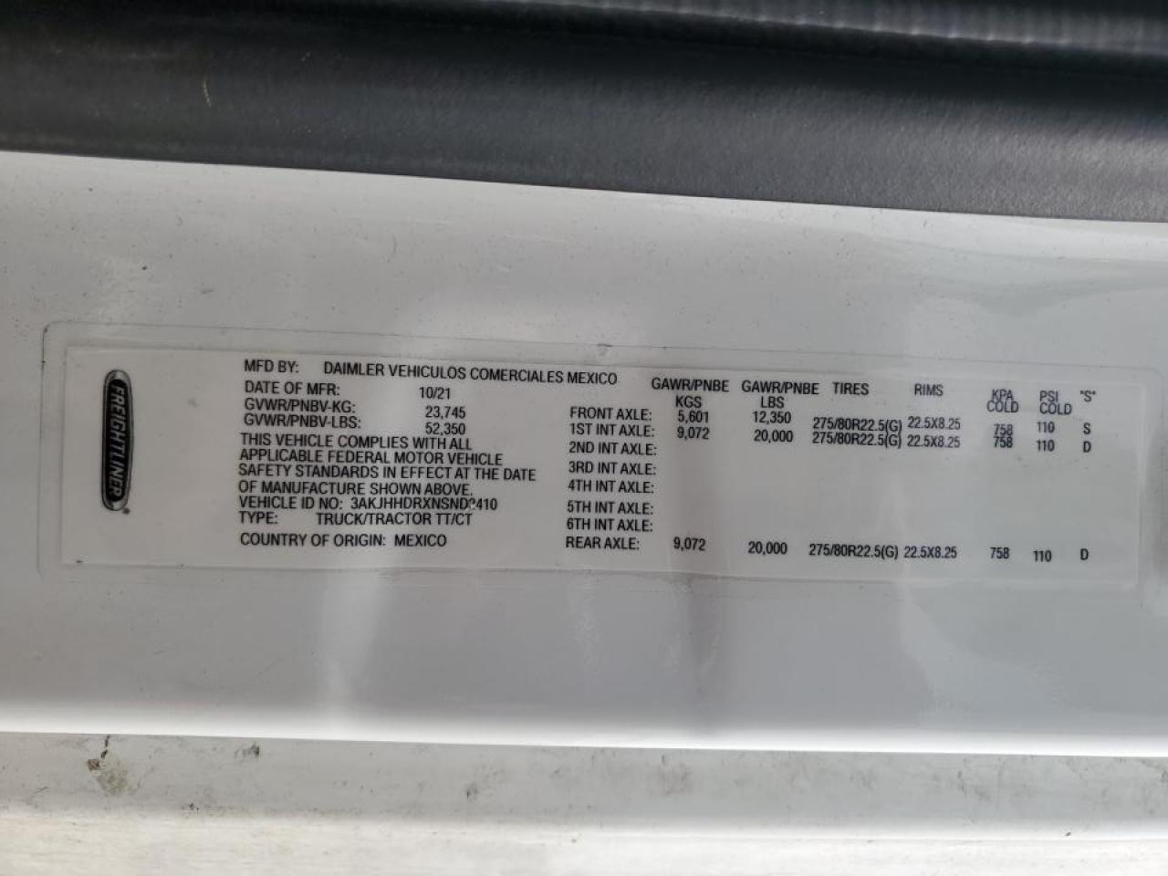 2022 FREIGHTLINER ALL OTHER