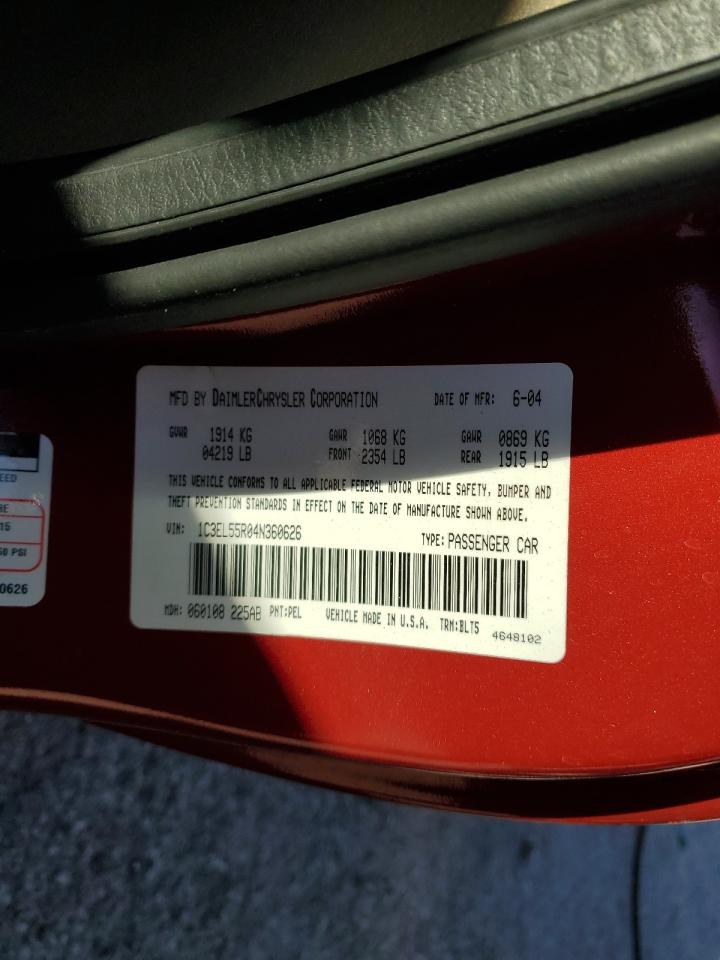 2004 CHRYSLER SEBRING
