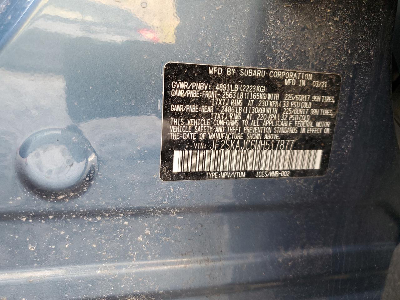 2021 SUBARU FORESTER