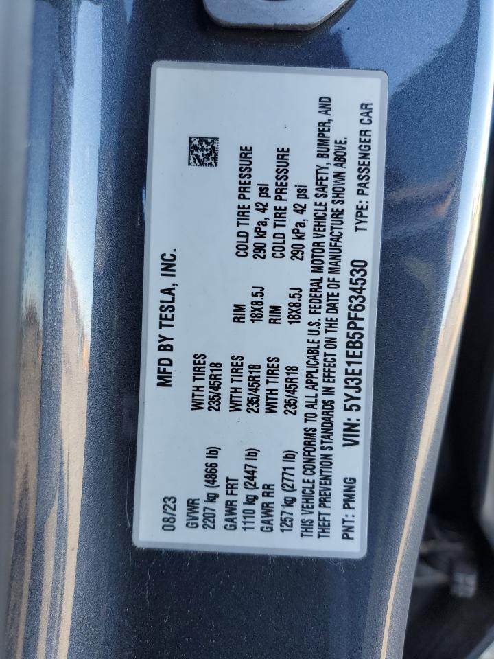 2023 TESLA MODEL 3