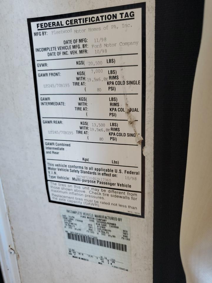 1999 FORD F550