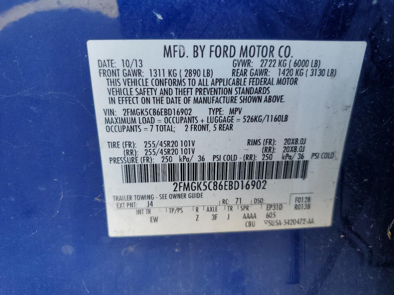 2014 FORD FLEX