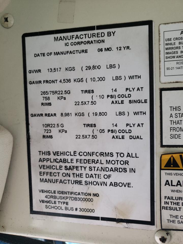 2013 IC CORPORATION CE SERIES