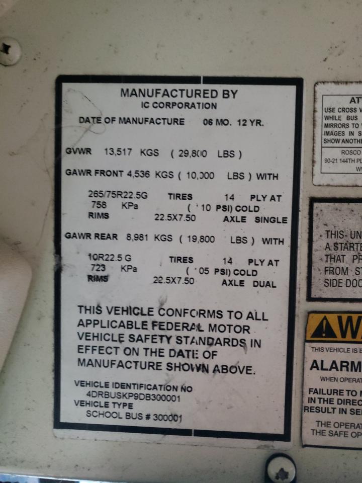 2013 IC CORPORATION CE SERIES