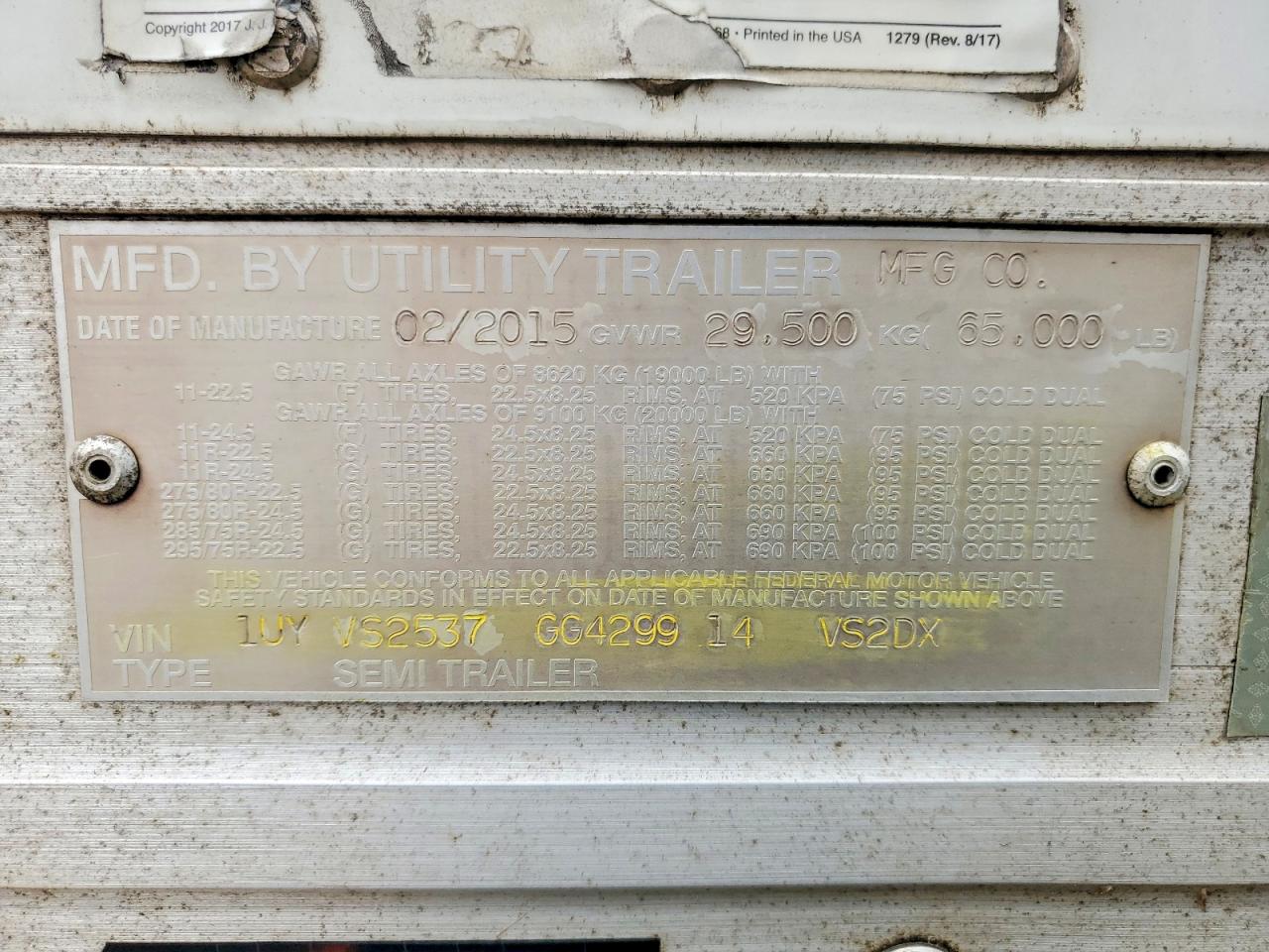 2016 MFG UNKNOWN