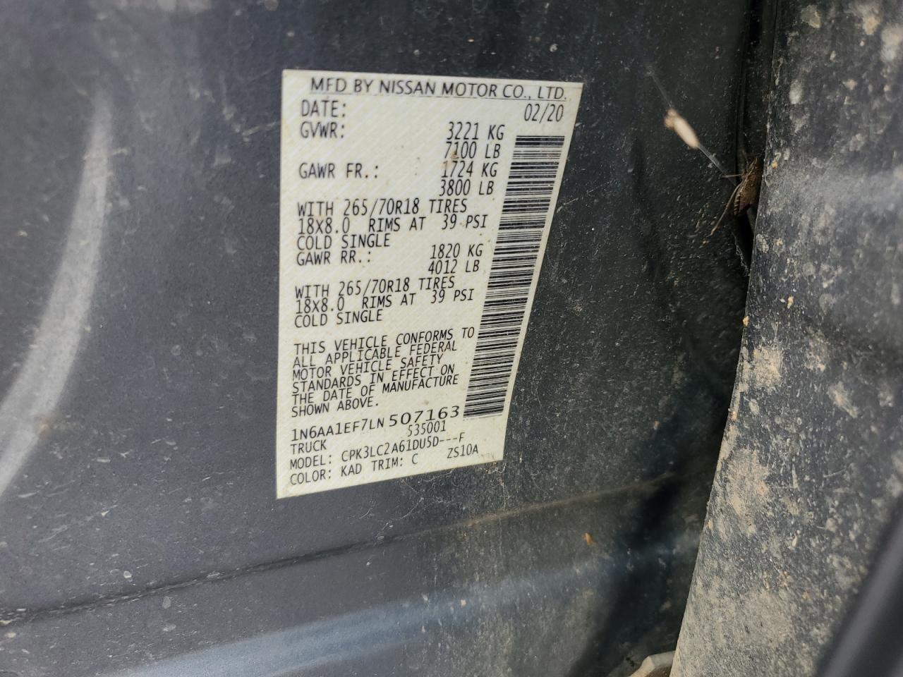 2020 NISSAN TITAN