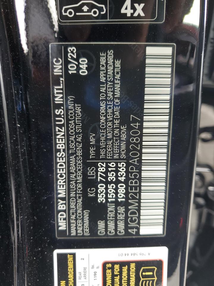 2023 MERCEDES-BENZ EQS SUV 45