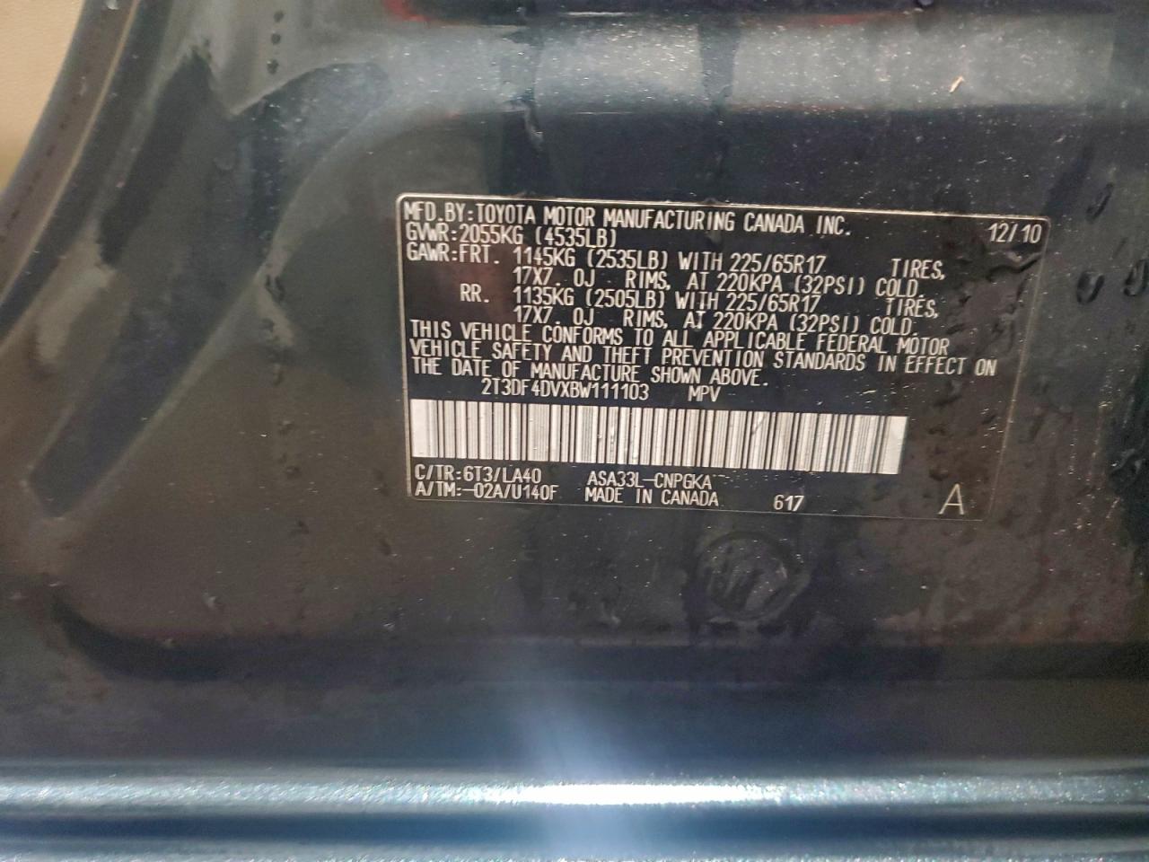 2011 TOYOTA RAV4
