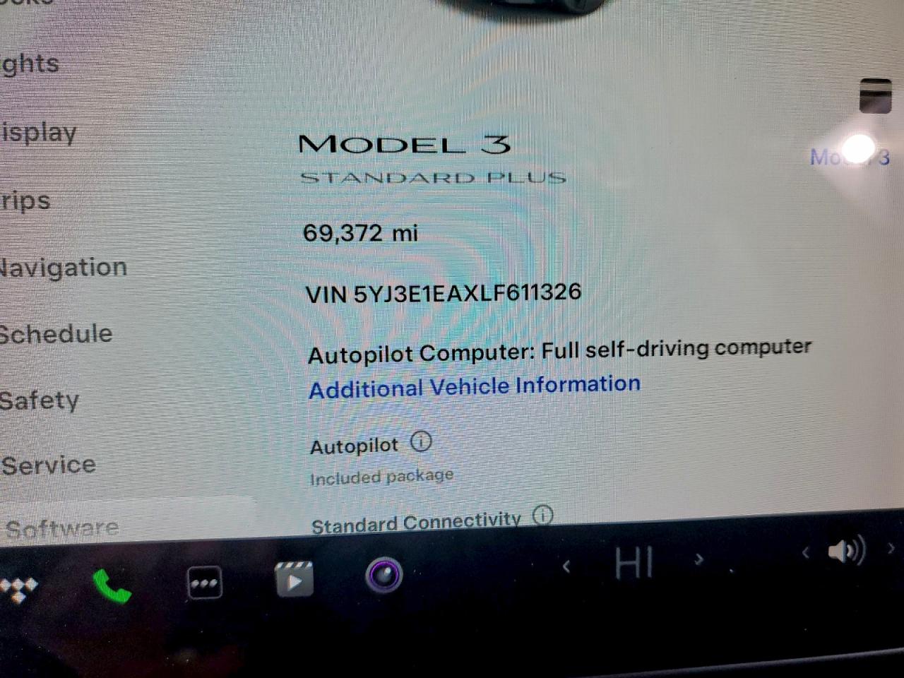 2020 TESLA MODEL 3