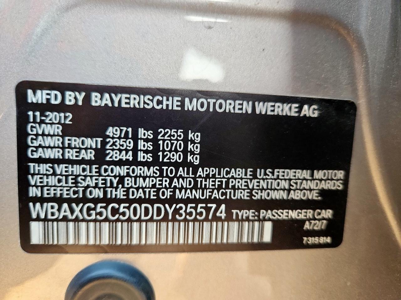 2013 BMW 5 SERIES
