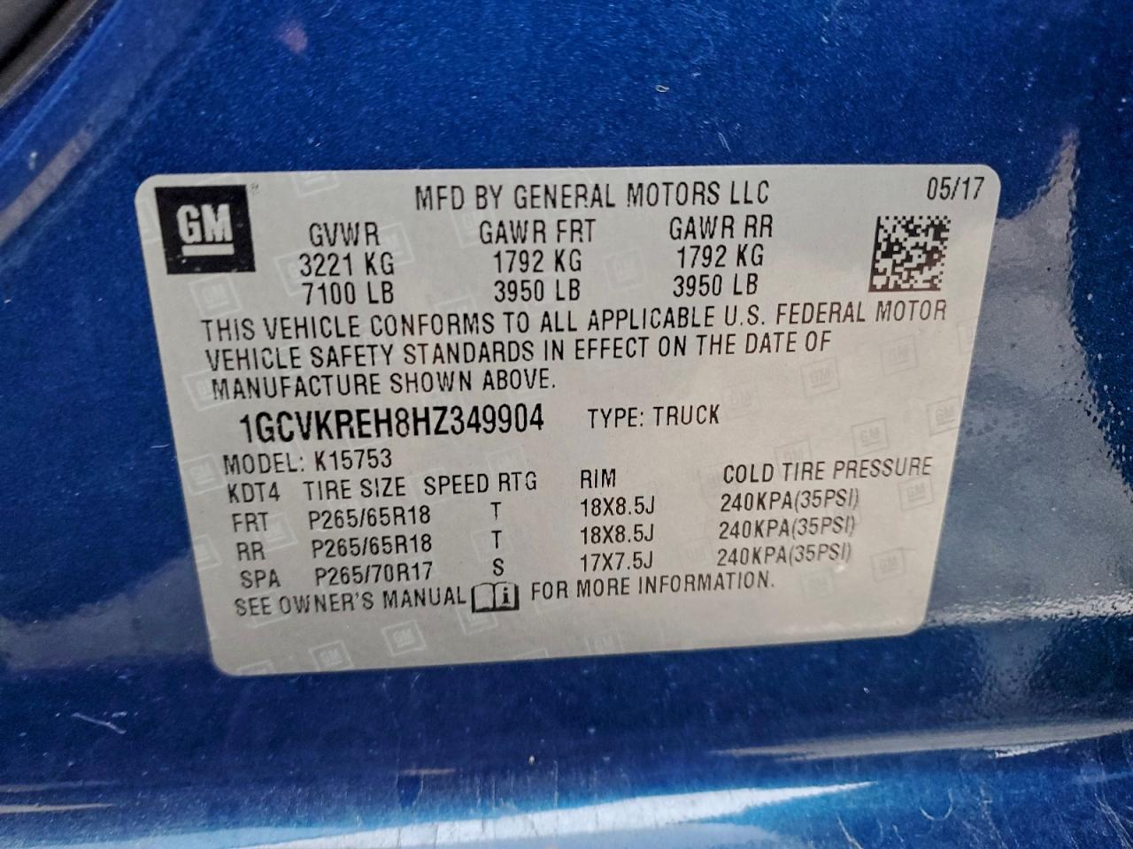 2017 CHEVROLET ALL Models