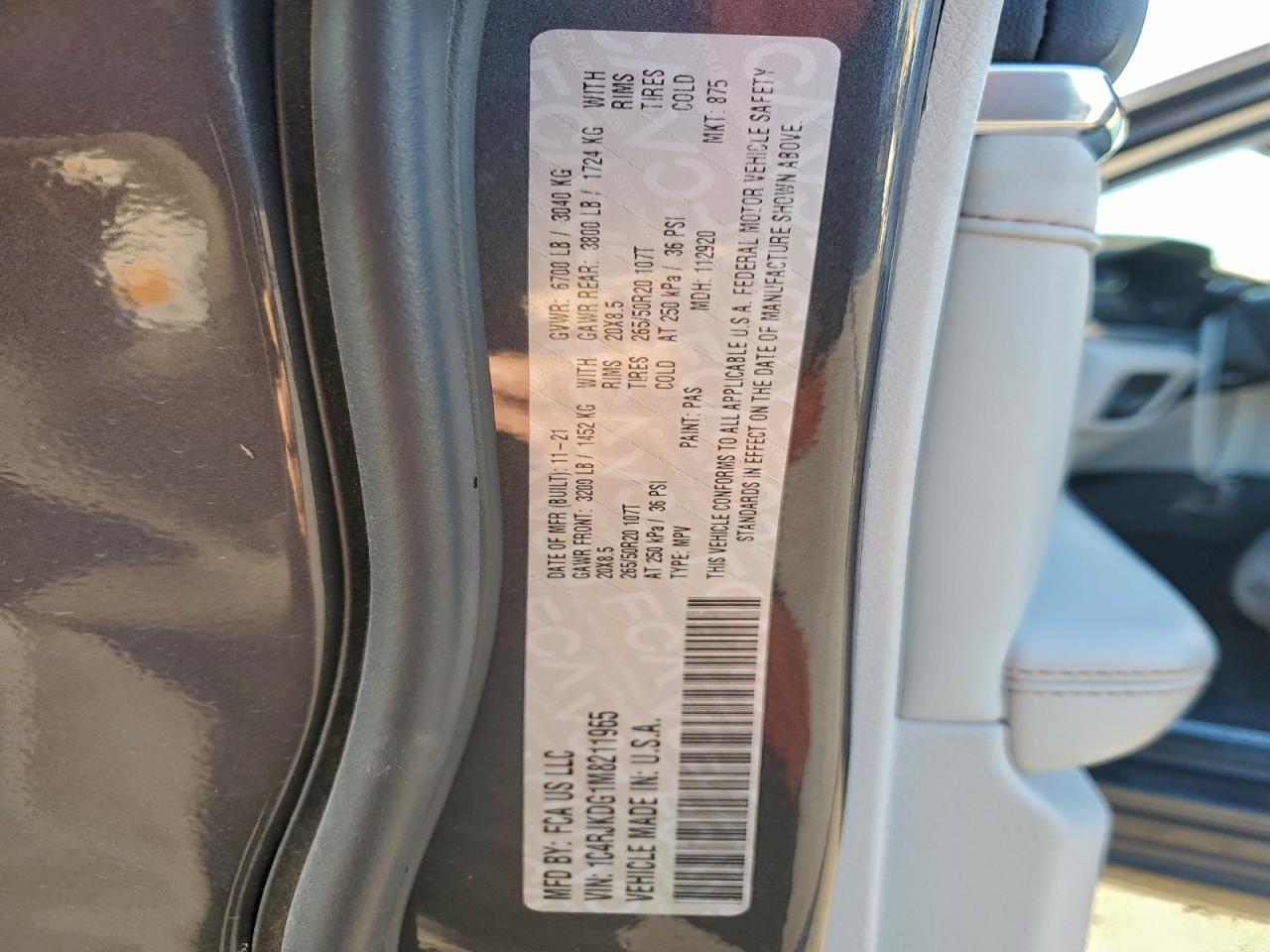 2021 JEEP GRAND CHER
