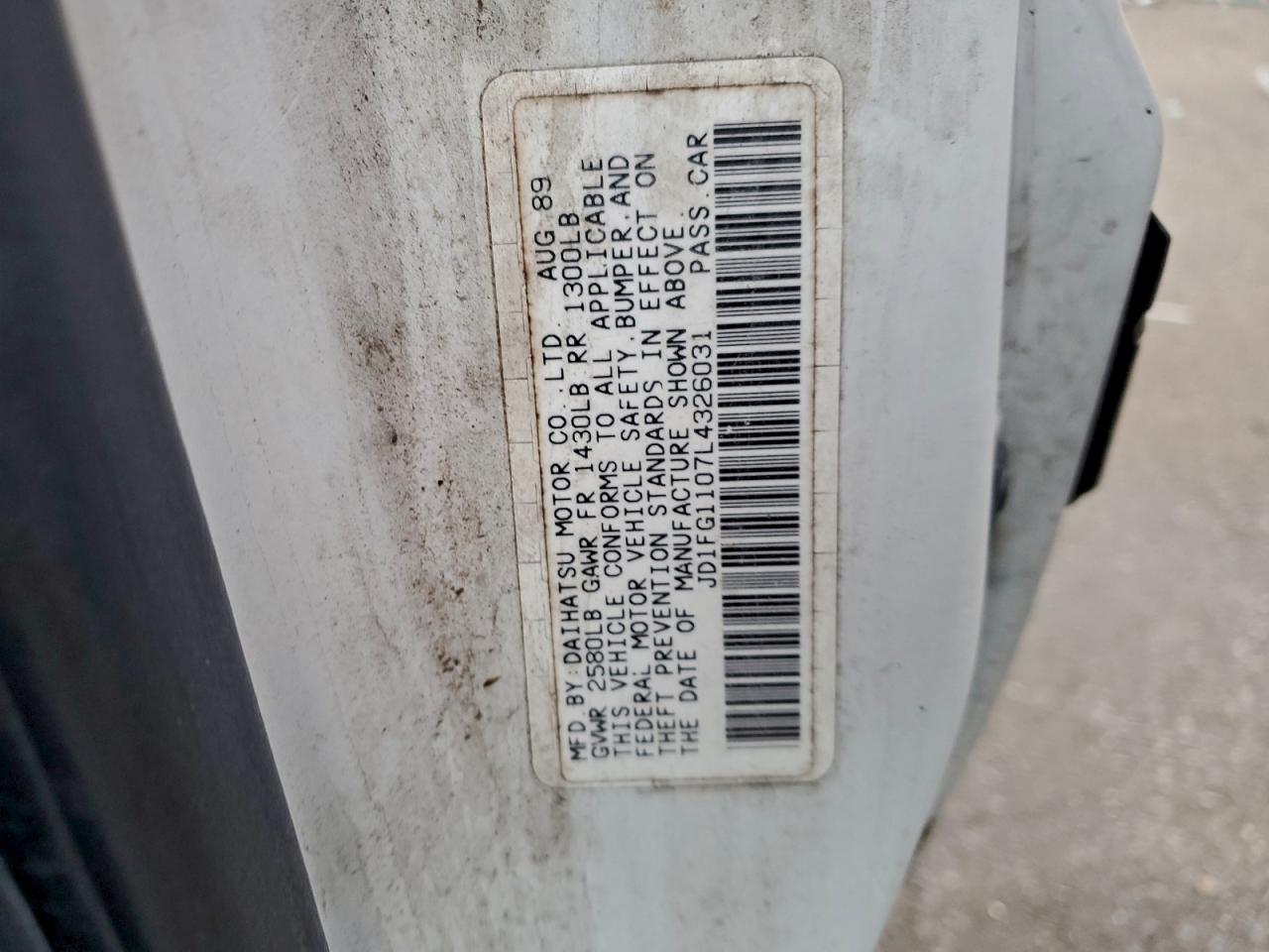 1990 DAIHATSU ALL MODELS