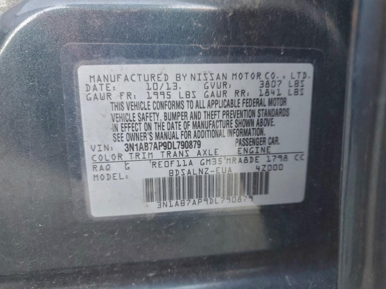 2013 NISSAN SENTRA