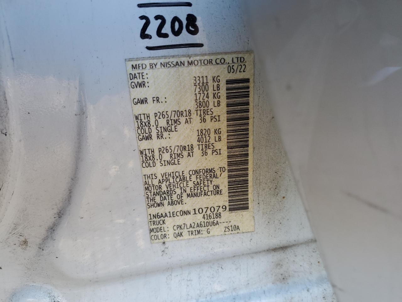 2022 NISSAN TITAN
