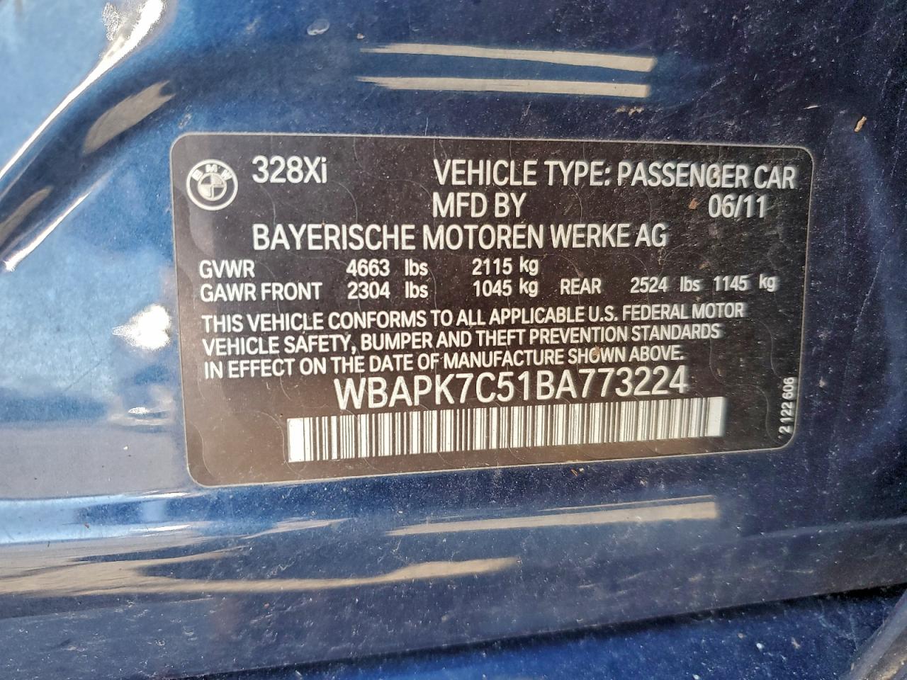 2011 BMW 3 SERIES