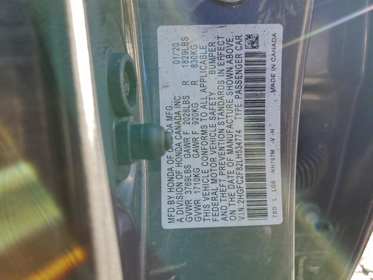 2020 HONDA CIVIC