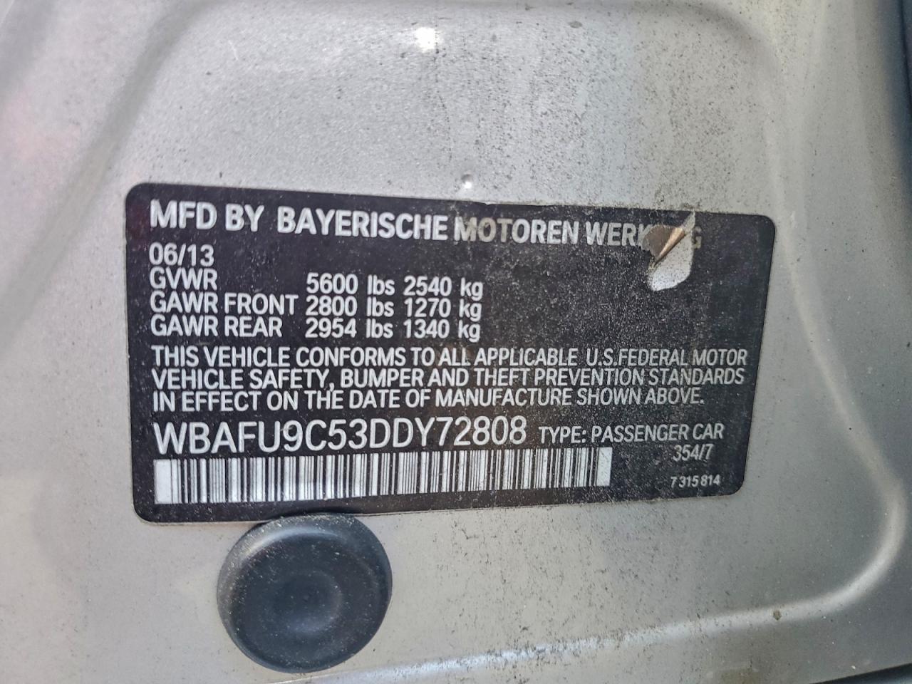2013 BMW 5 SERIES