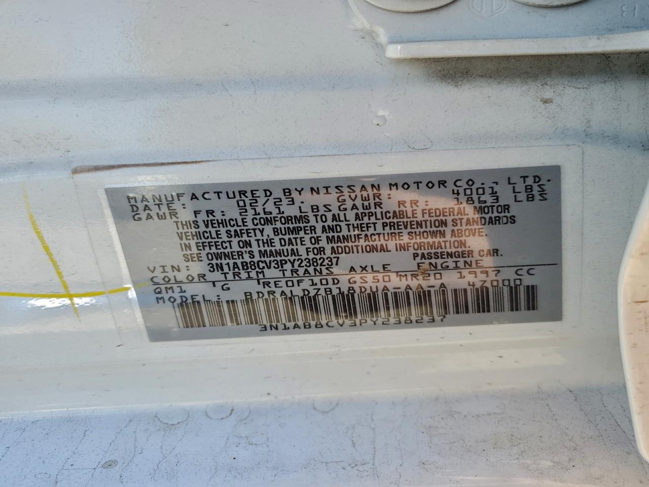 2023 NISSAN SENTRA