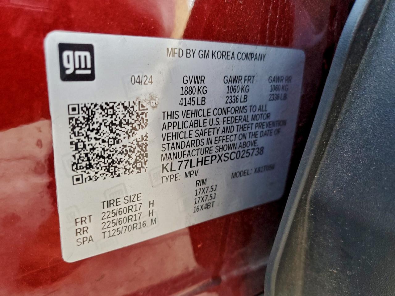 2025 CHEVROLET TRAX