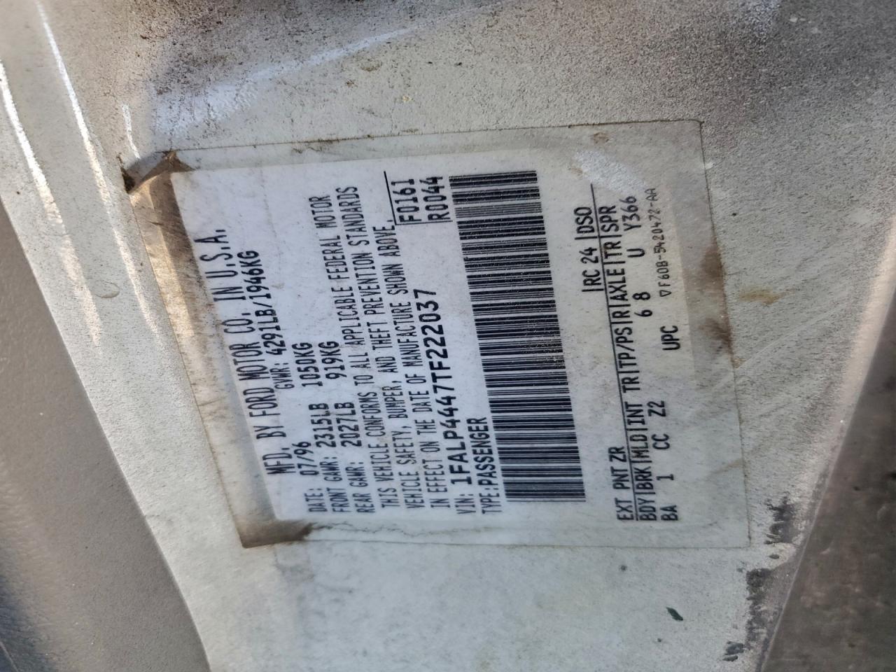 1996 FORD ALL Models