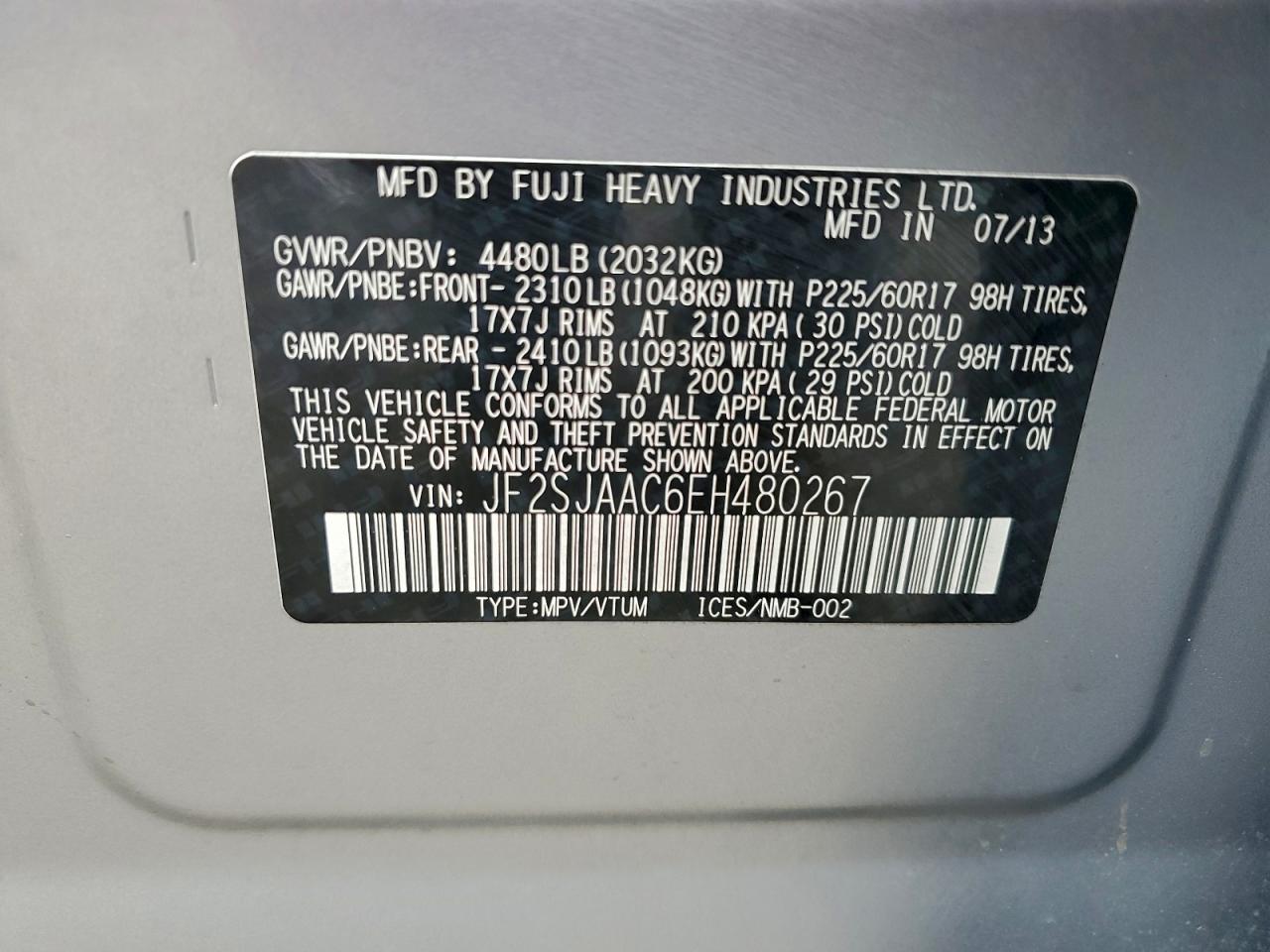 2014 SUBARU FORESTER