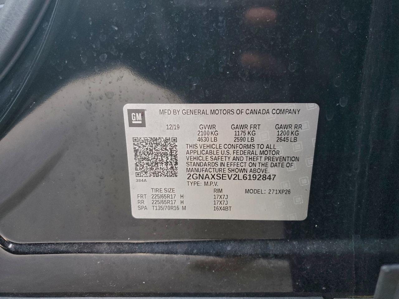 2020 CHEVROLET EQUINOX
