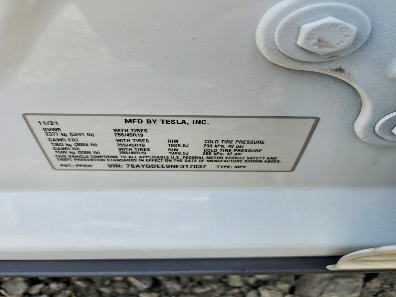 2022 TESLA MODEL Y