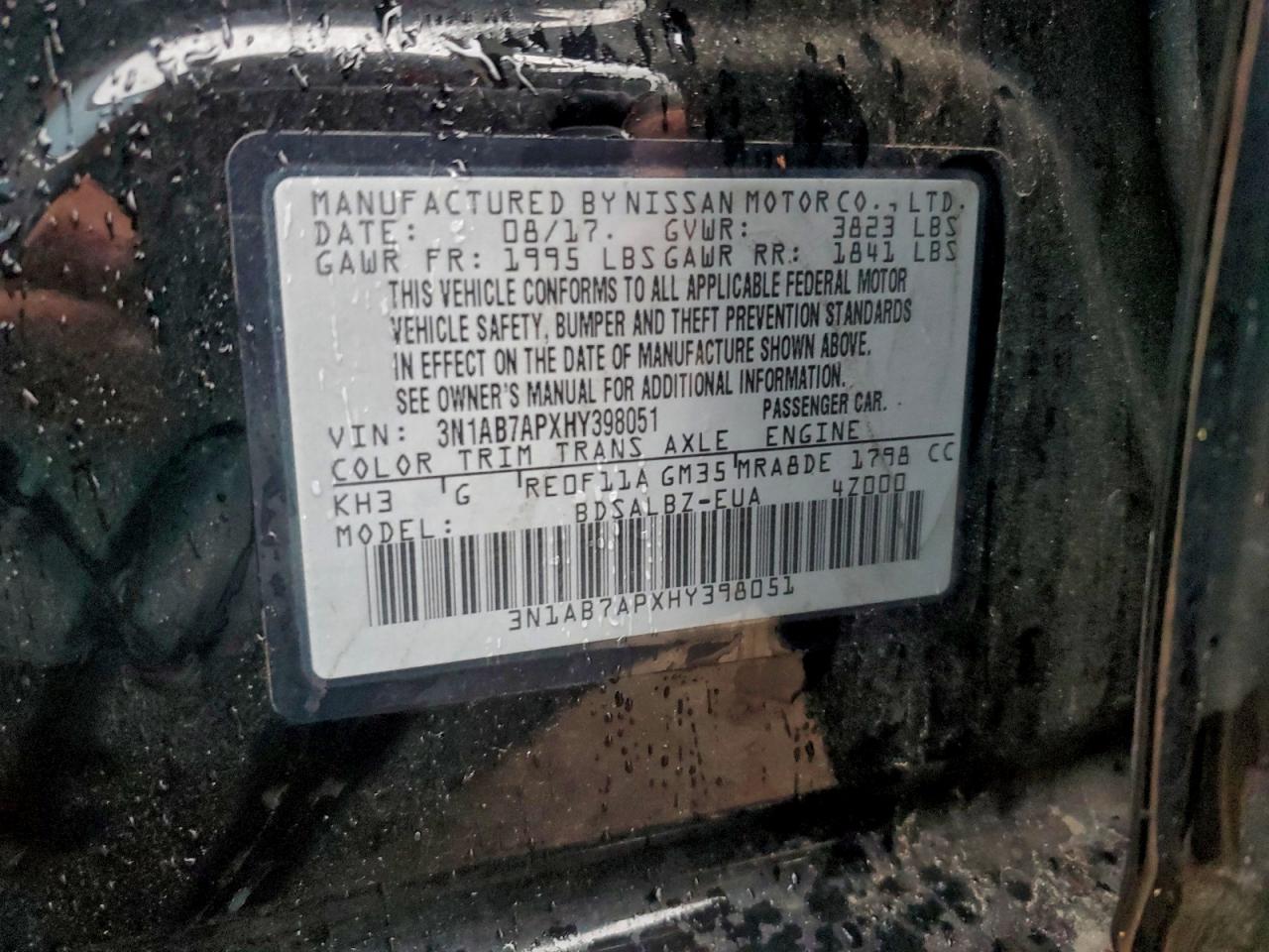 2017 NISSAN SENTRA
