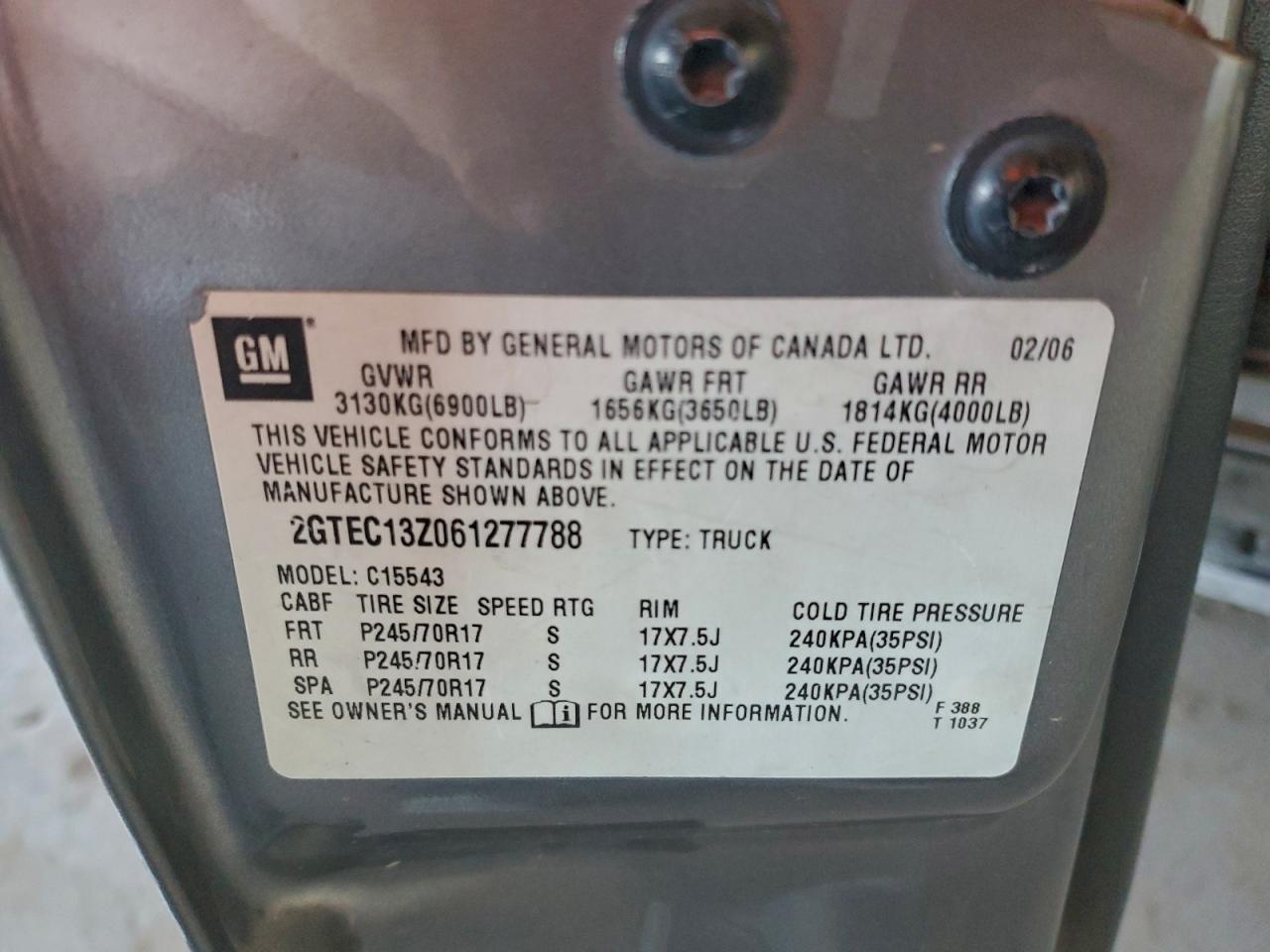 2006 GMC SIERRA
