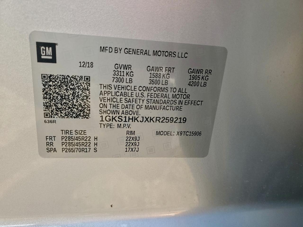 2019 GMC YUKON