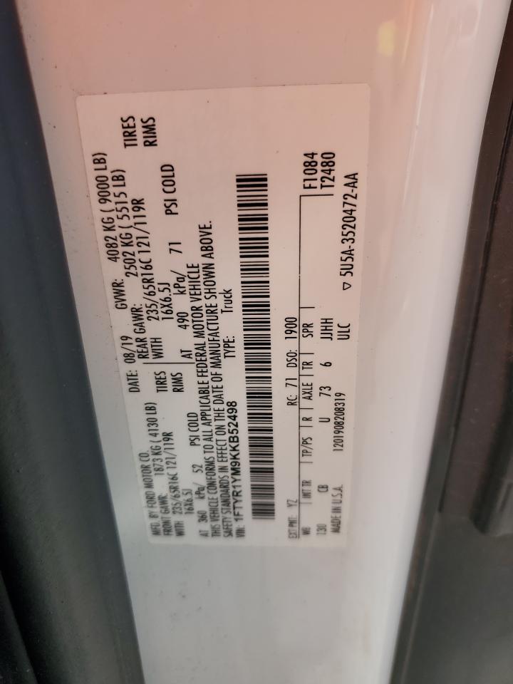 2019 FORD TRANSIT