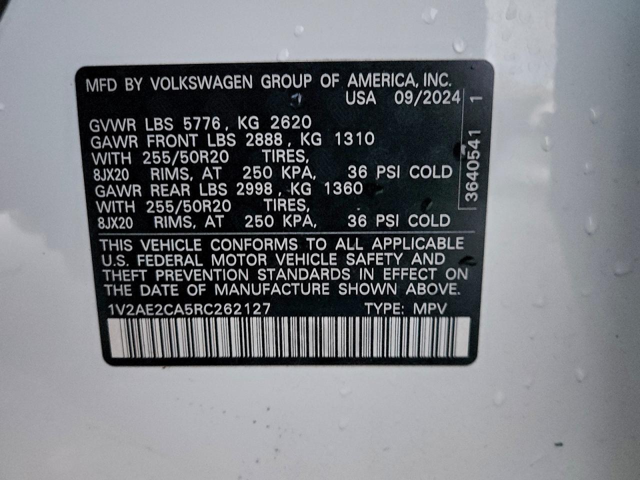 2024 VOLKSWAGEN ATLAS