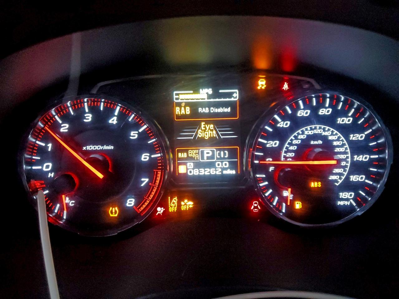 2019 SUBARU WRX