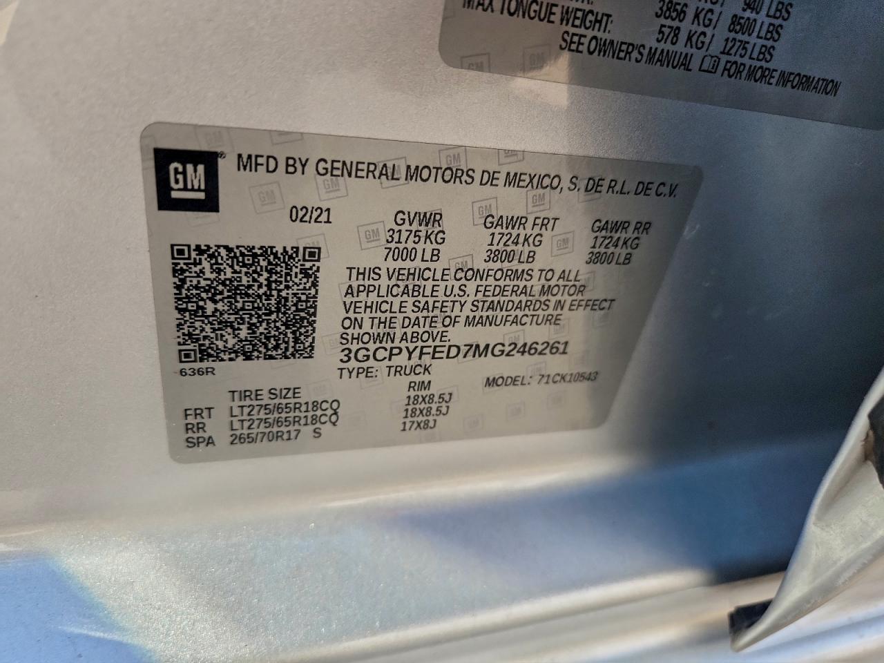 2021 CHEVROLET ALL Models