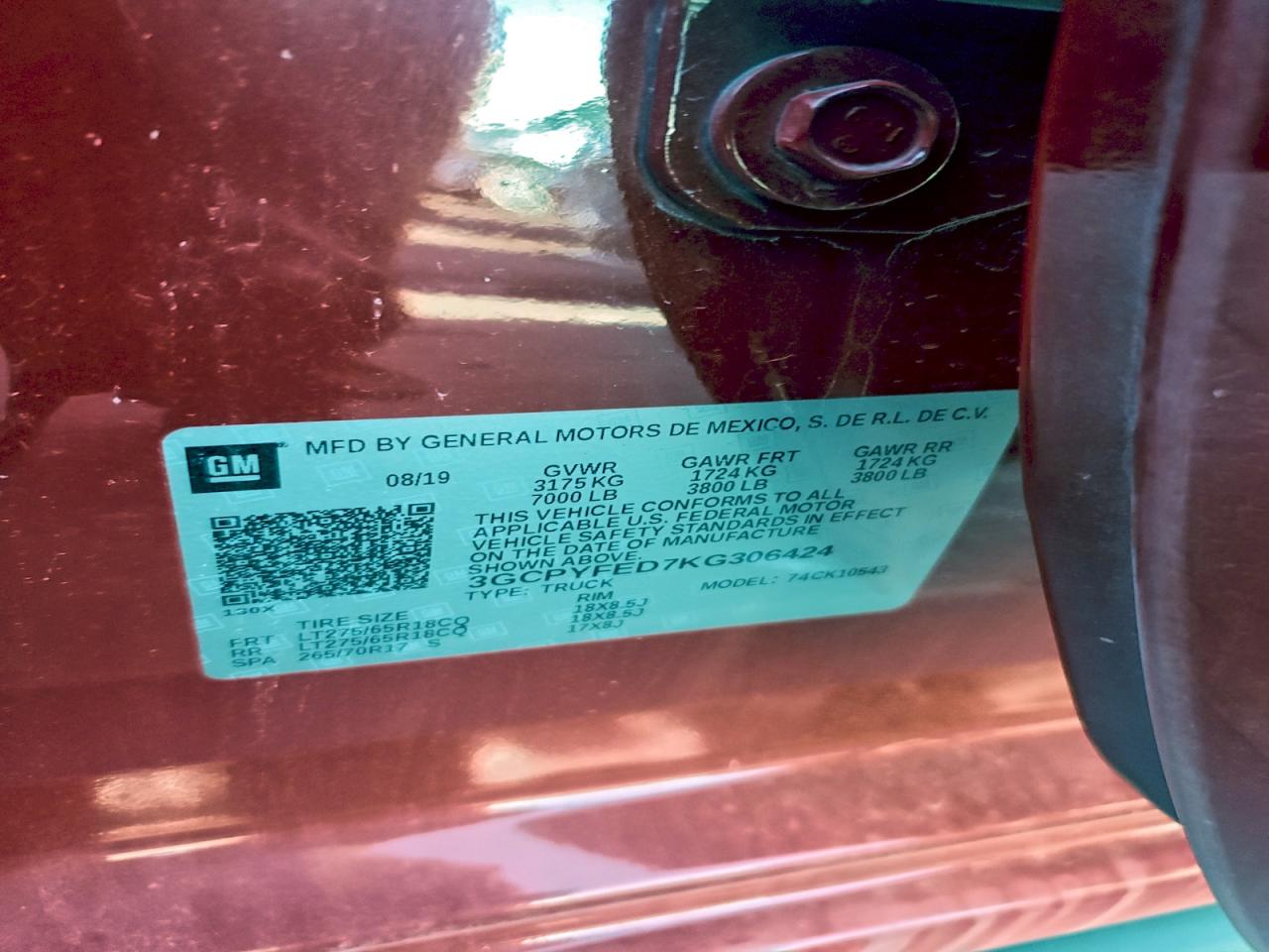 2019 CHEV ALL Models