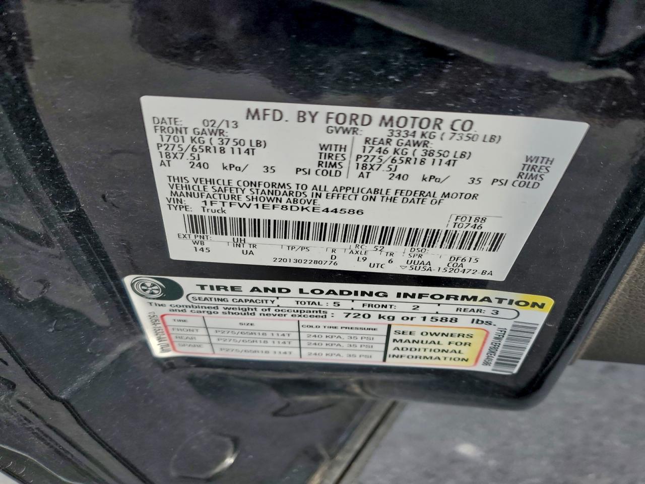 2013 FORD F150