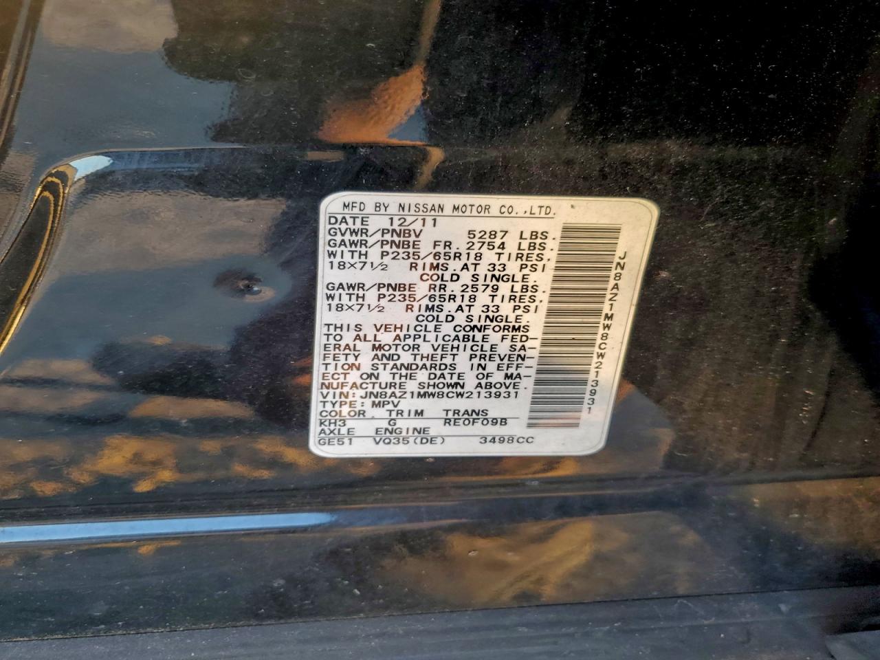 2012 NISS MURANO
