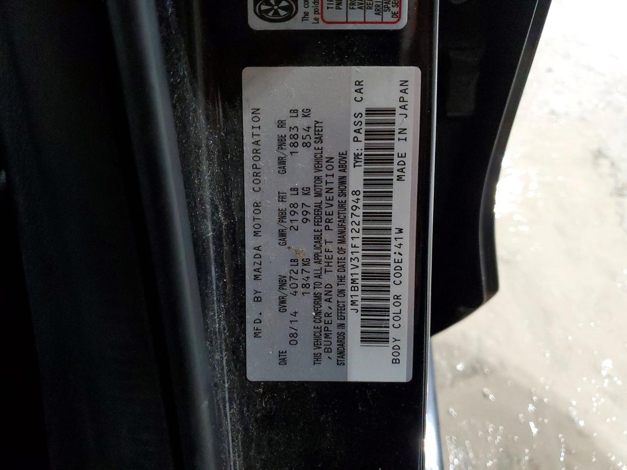2015 MAZDA 3