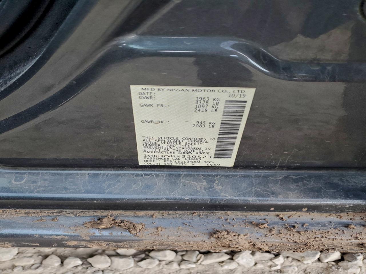 2020 NISSAN ALTIMA