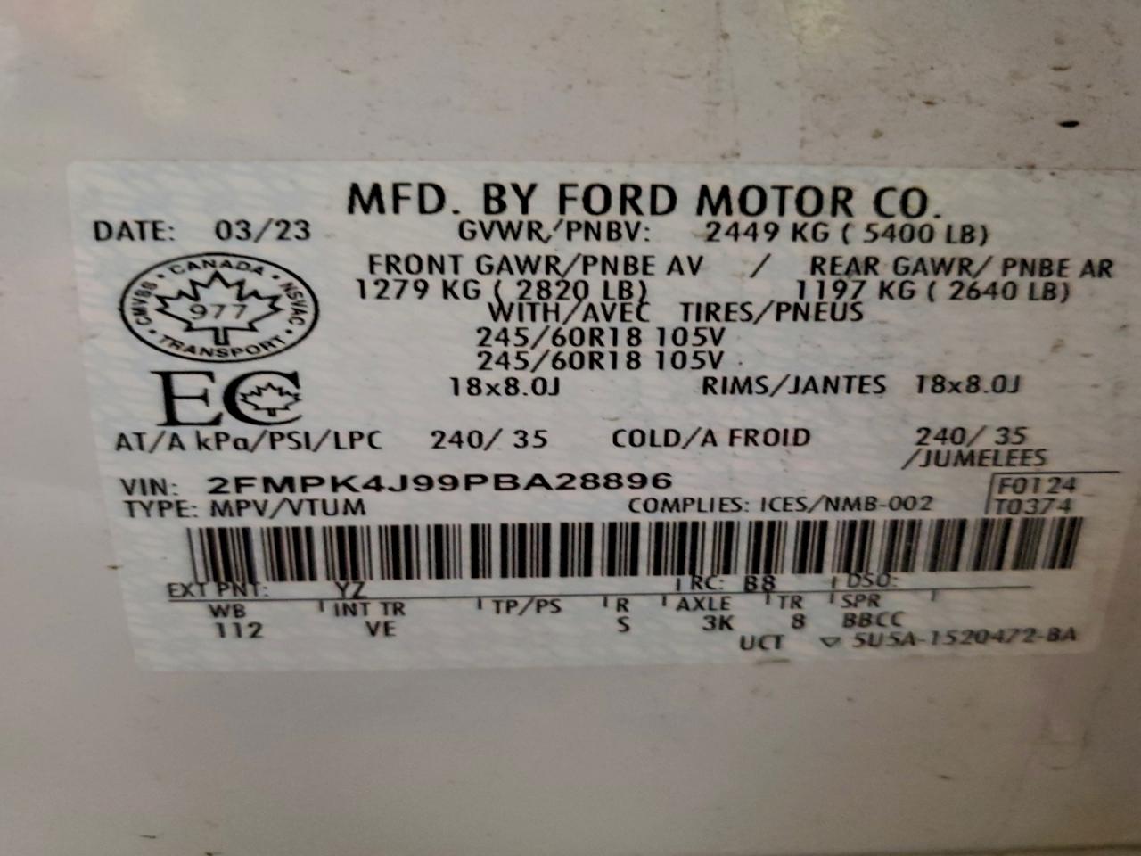 2023 FORD EDGE