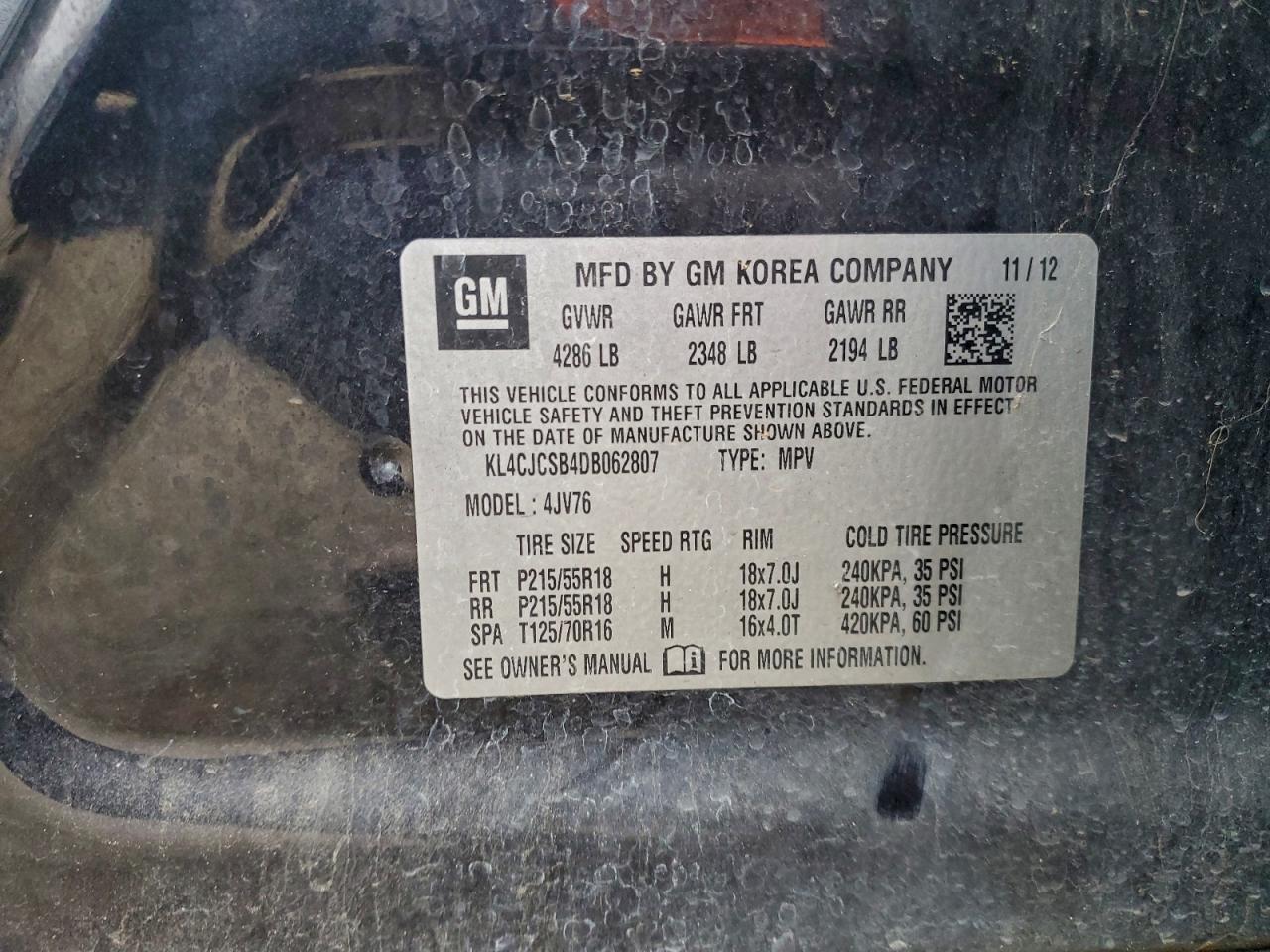 2013 BUICK ENCORE