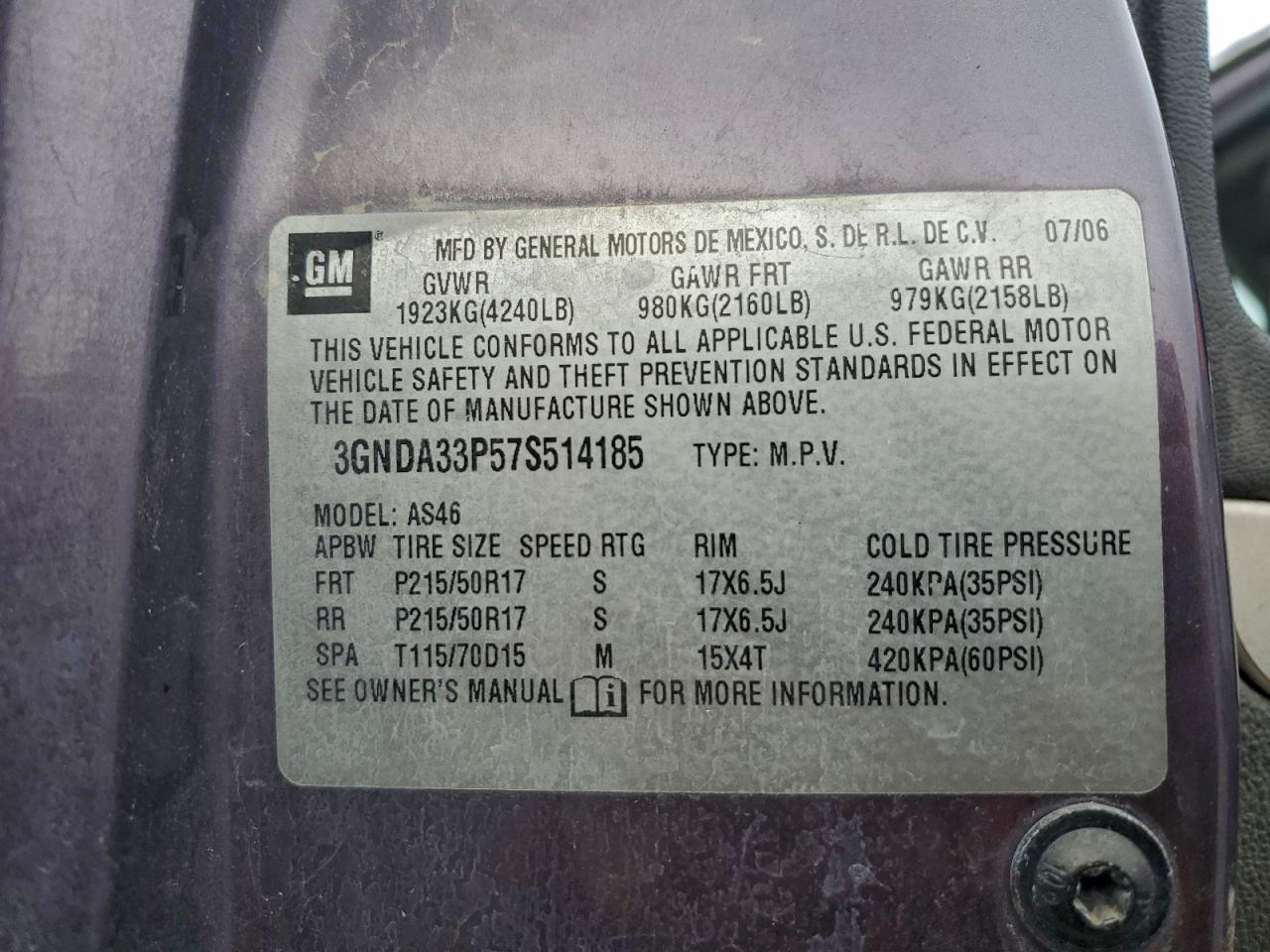 2007 CHEVROLET HHR