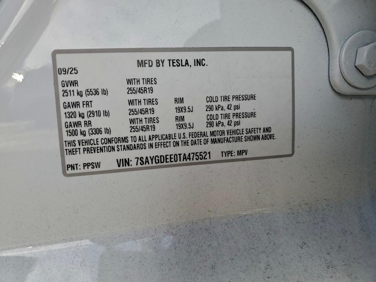 2026 TESLA MODEL Y