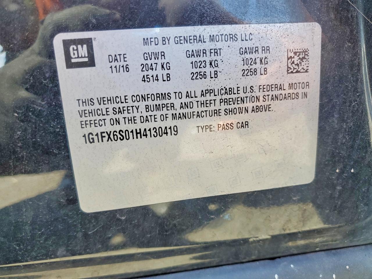 2017 CHEVROLET BOLT
