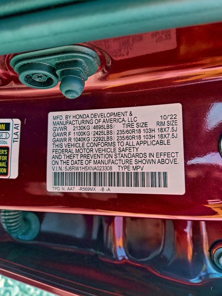 2022 HONDA CRV