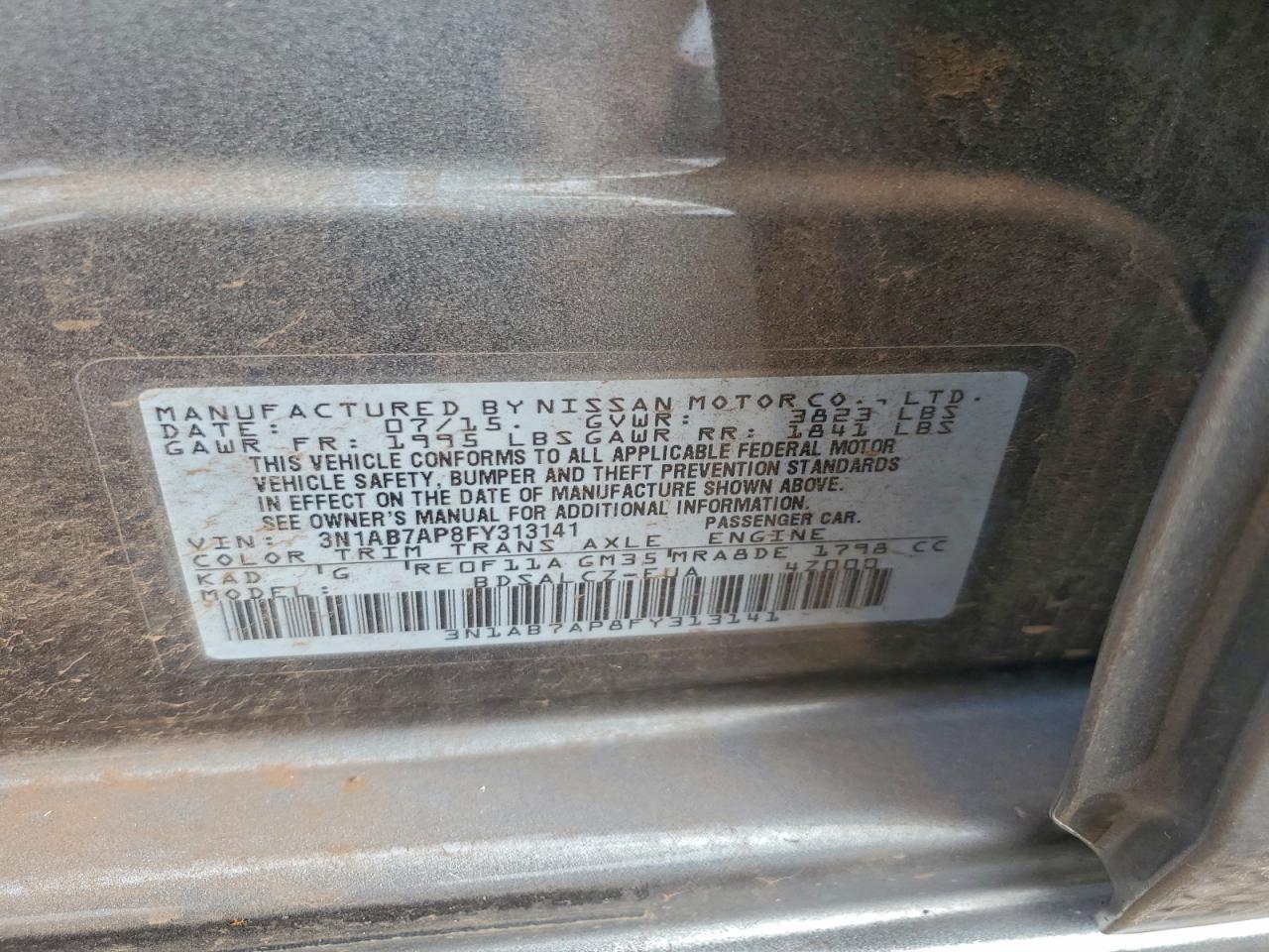 2015 NISSAN SENTRA