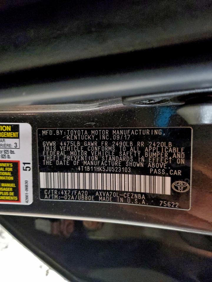 2018 TOYOTA CAMRY