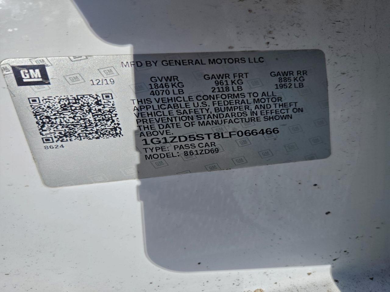 2020 CHEVROLET MALIBU