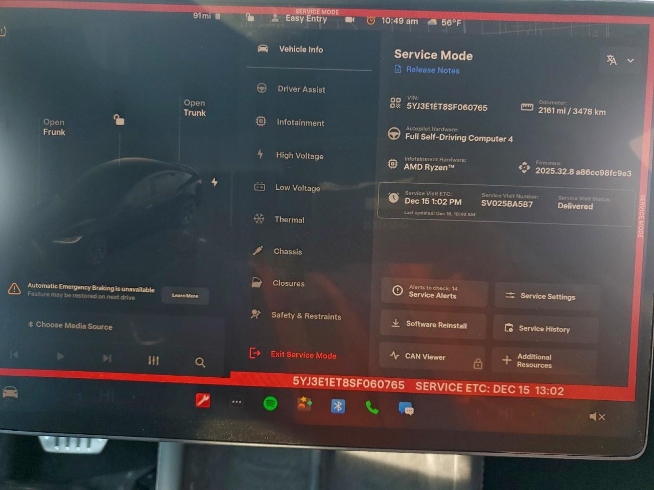 2025 TESLA MODEL 3